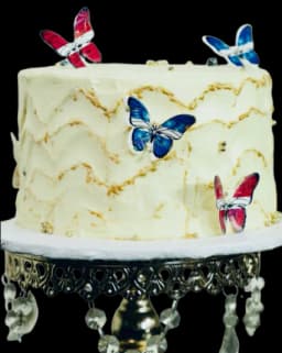 4 layered butter cream cake