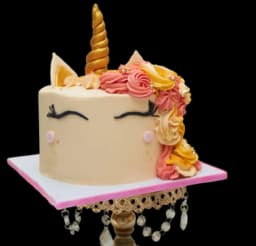 2 layered butter cream cake